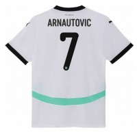 Maglie da calcio Austria Marko Arnautovic #7 Seconda Maglia Femminile Europei 2024 Manica Corta